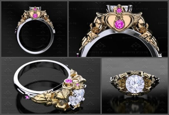 Gothic wedding ring