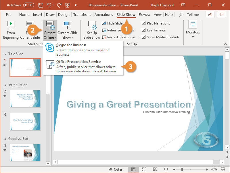how to make online powerpoint presentation